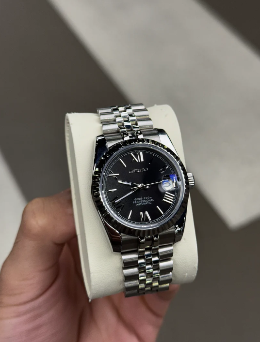 Black Roman Numeral Dial